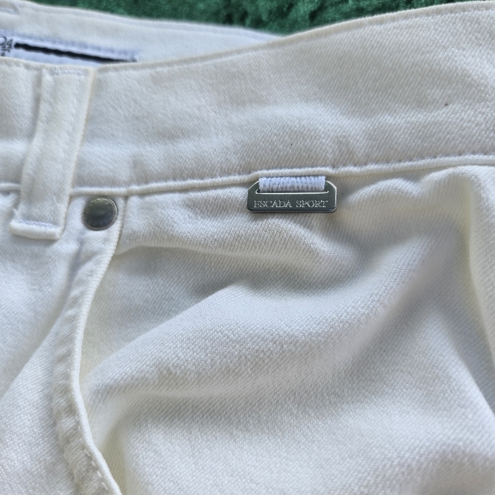 Escada High Rise White Jeans - Picture 10 of 12